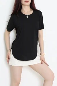 Pamuk Polyester Tişört Siyah - 80714.275.