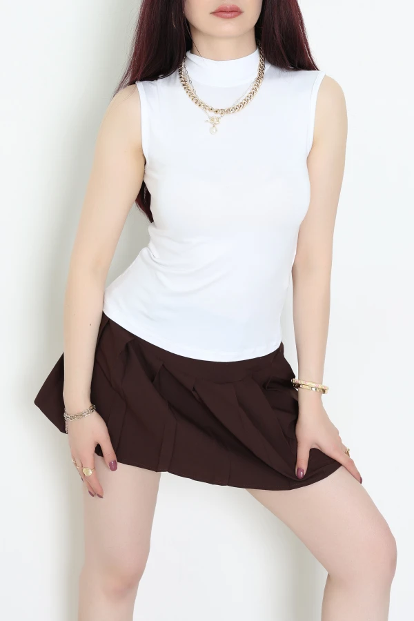 Kolsuz Yarım Balıkçı Body Beyaz - 21757.200.