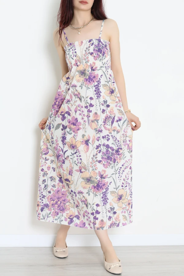 Desenli Gipeli Elbise Ekrubej - 41858.1723.