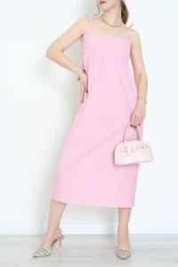 Gipeli İp Askı Elbise Pembe - 41862.1723.