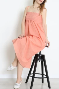 Gipeli İp Askı Elbise Yavruağzı - 41862.1723.