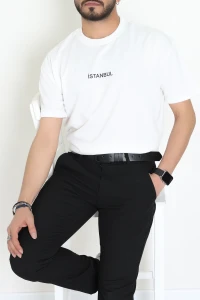 Wortex Oversize Erkek Tişört Beyaz - 31688.1878.