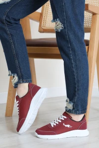 Baskılı Spor Ayakkabı Bordo - 31911.264.