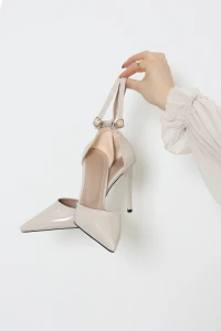 11 Cm Bilekten Bağlamalı İnce Topuklu Ayakkabı Tenrugan - 31988.264.