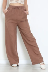 Müslin Bol Paça Pantolon Kahve - 349.1238.