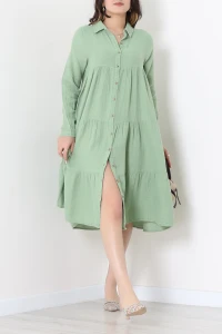 Müslin Elbise Çağla - 353.1238.