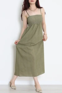 Gipeli İp Askı Elbise Haki - 41862.1723.