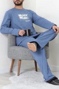 Süprem Erkek Pijama Takımı İndigo - 42785.1961.