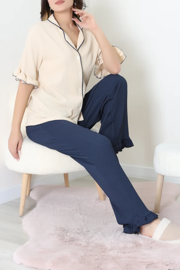 Bürümcük Kısa Kollu Pijama Takımı Lacibej - 52225.599.