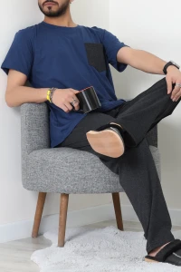 Erkek Pijama Takımı Lacivert - 70605.1048.