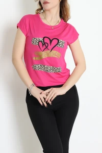 Baskılı Viskon Bluz Koyupembe - 70646.599.