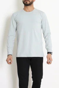 Likralı Kompak Penye Erkek Body Gri - 70961.2032.