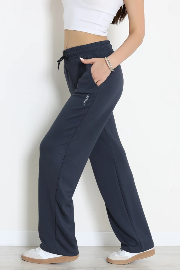 Modal Baskılı Bol Paça Eşofman Altı Antrasit - 71112.102.