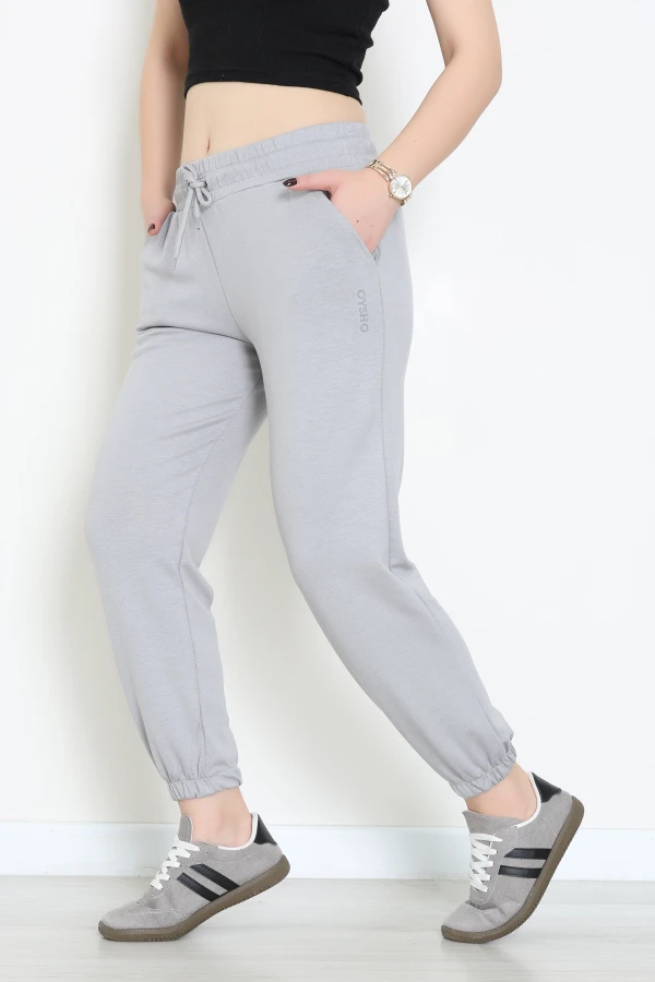 Modal Baskılı Eşofman Altı Gri - 71113.102.