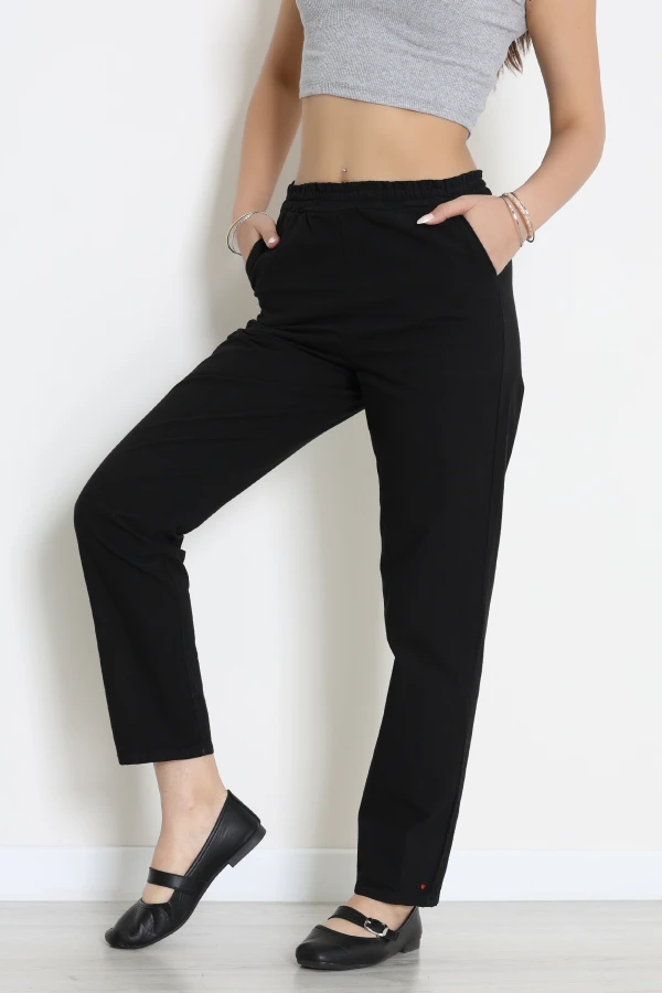 Bel Lastikli Pantolon Siyah - 030.1238.