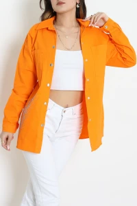 Taşlı Gömlek Oranj - 243.1238.