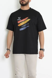 Wortex Oversize Erkek Tişört Siyah - 31693.1878.