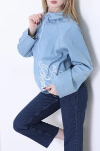 İnce Kot Ceket Mavi - 412.1238.