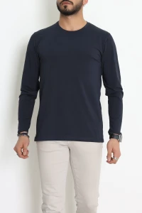 Likralı Kompak Penye Erkek Body Lacivert - 70961.2032.