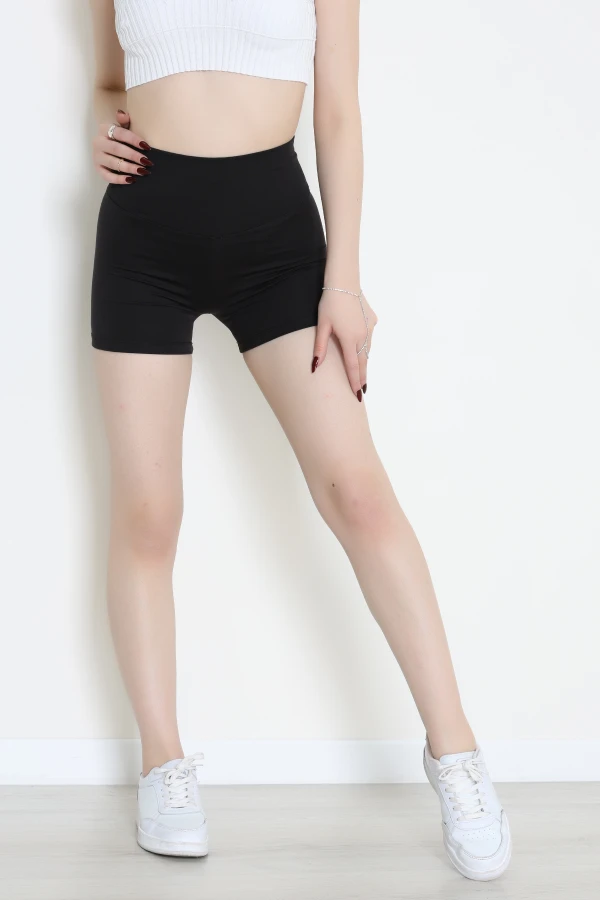 Geniş Kemer Biker Tayt Siyah - 9001.1238.