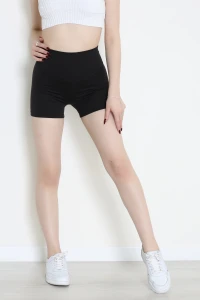 Geniş Kemer Biker Tayt Siyah - 9001.1238.