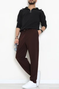 Zra Krep Likralı Erkek Günlük Pantolon Kahve - 90114.1837.