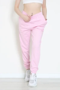 Paça Lastikli 3 İplik Eşofman Altı Pudra - 0001.1238.