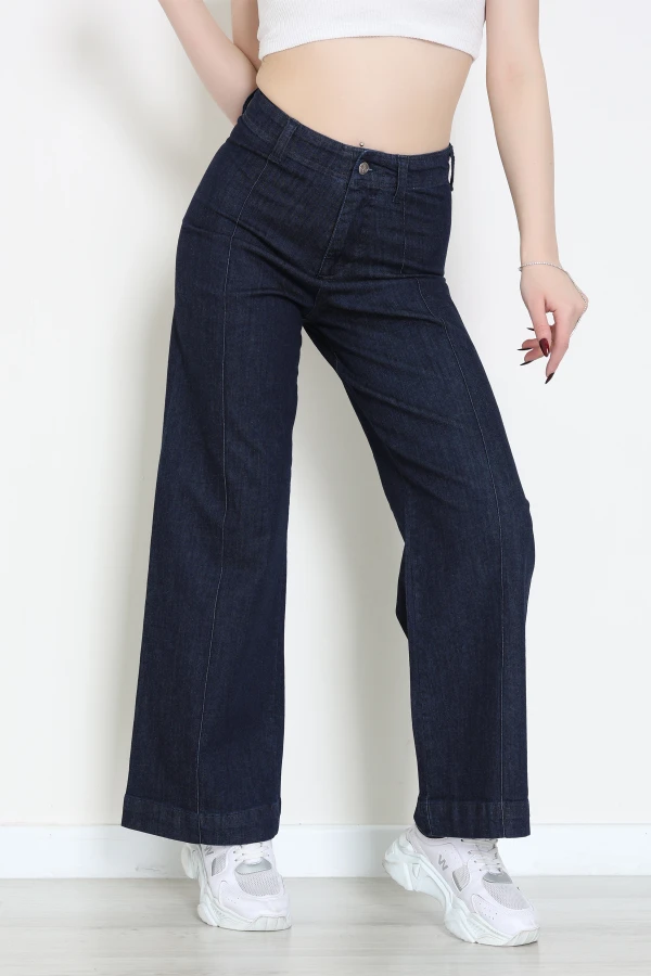 Nervürlü Pantolon Koyumavi - 047.1238.
