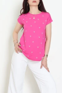 Taşlı Viskon Bluz Pembe - 70387.599.