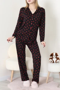 Milan Düğmeli Pijama Takımı Kırmızıdudak - 7511.1287.