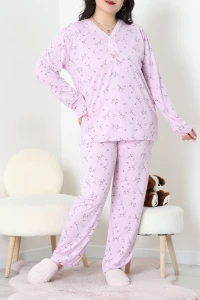 Modal Büyük Beden Pijama Takımı Morçiçek - 773.1287.
