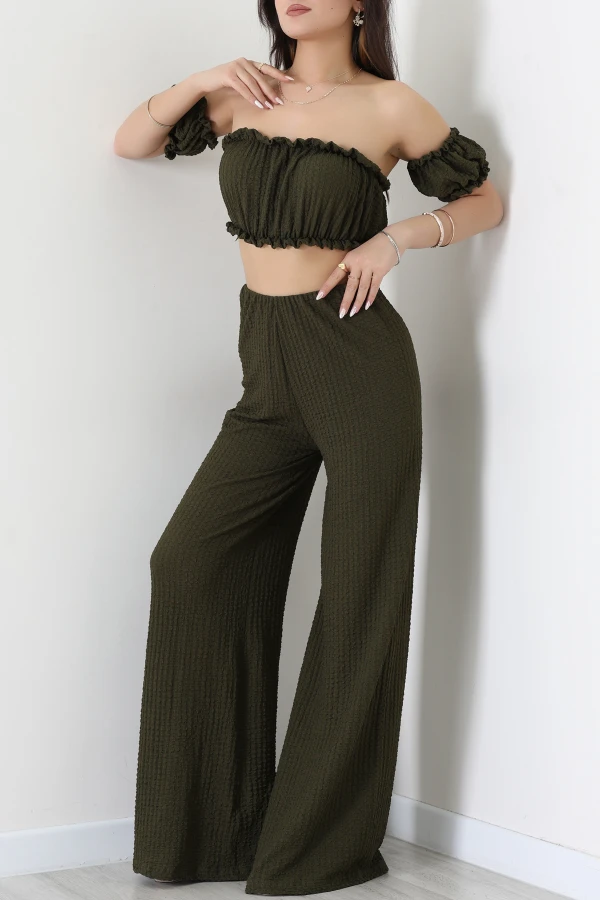 Bubble Crop İkili Takım Yeşil - 32240.1857.