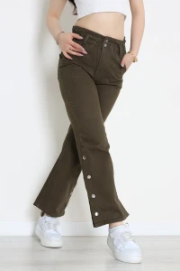Paça Çıtçıt Kot Pantolon Haki - 405400.2141.