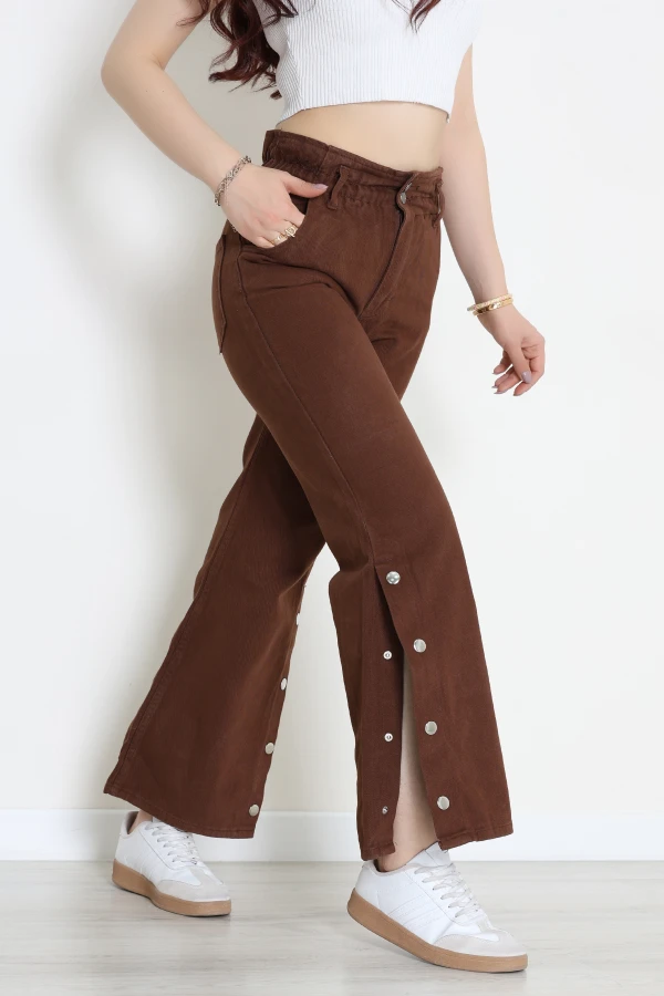 Paça Çıtçıt Kot Pantolon Kahve - 405400.2141.