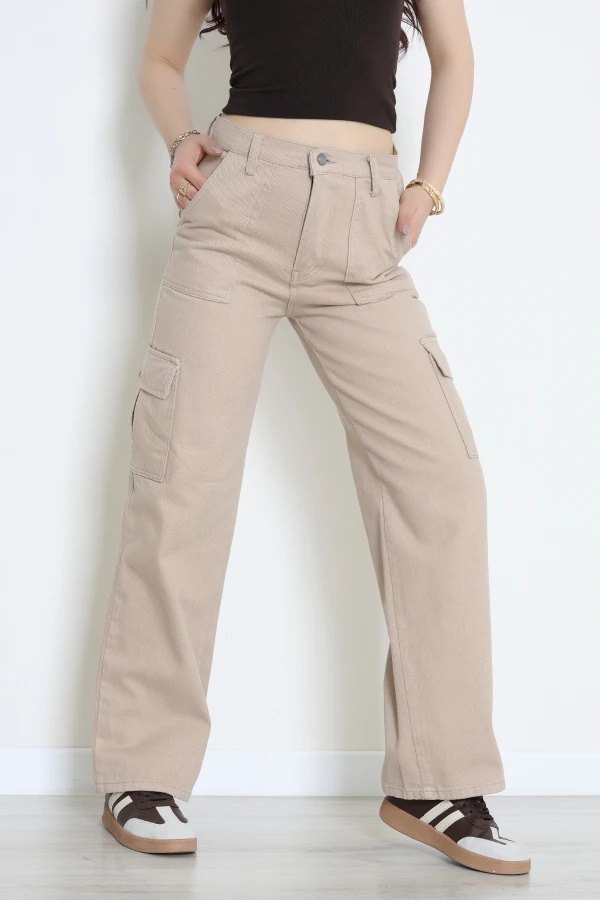 Kargo Cep Palazzo Kot Pantolon Kumbeji - 410344.2141.