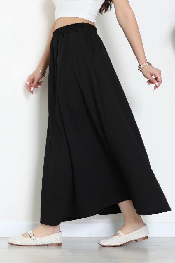 Dabıl Kumaş Cepli Etek Siyah - 43952.1884.