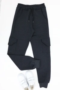 8-16 Yaş 2 İplik Kargo Eşofman Altı Koyufüme - 50945.2066.