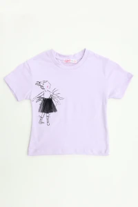 2-5 Yaş Çocuk Tişört Lila - 5252078.1576.