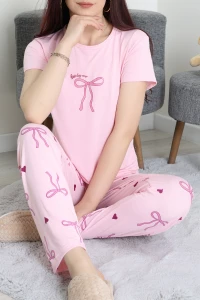 Milan Enjeksiyon Baskılı Pijama Takımı Pembe - 630.1287.