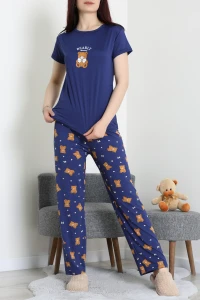 Enjeksiyon Baskı Milan Kumaş Pijama Takımı Laciayı - 630.1287.