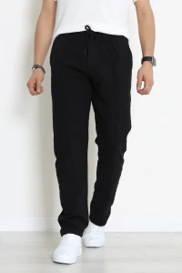 Keten Çımalı Erkek Baggy Pantolon Siyah - 71215.1947.