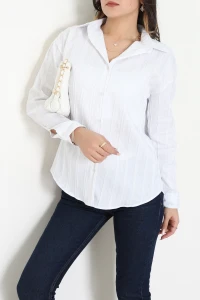 Oversize Gömlek Beyaz - 80847.147.