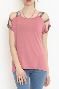 Omuz Dekolteli Bluz Gülkurusu - 11273.599.