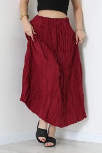 Beli Lastikli Crash Etek Bordo - 43981.1949.