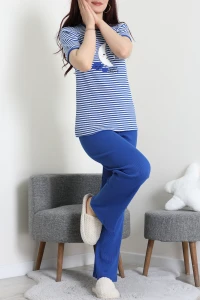 Kaşkorse Pijama Takımı Saks - 52221.1567.