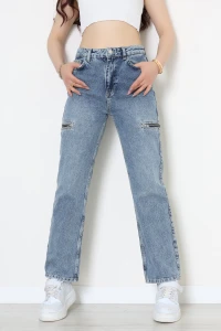 Mom Kot Pantolon Açıkmavi - 7008.1968.