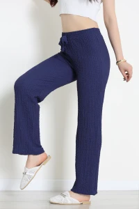 Bubble Kumaş Lastikli Pantolon İndigo - 71236.107.