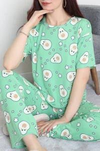 Milan Alt Üst Aynı Pijama Takımı Yeşilavokado - 792.1287.