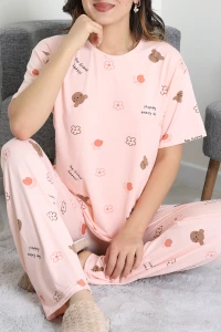 Milan Alt Üst Aynı Pijama Takımı Pudraçiçek - 792.1287.
