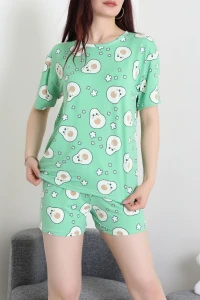 Alt Üst Aynı Şort Takım Yeşilavokado - 793.1287.